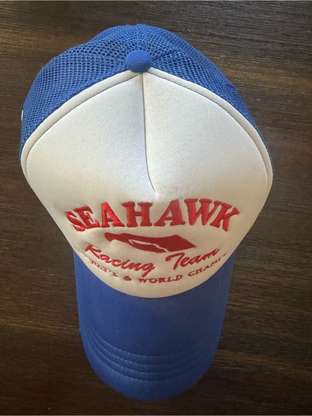 SEAHAWK RACING TEAM” ACC 80’S RETRO MIAMI TRUCKER A FRAME HAT - Picture 6 of 9
